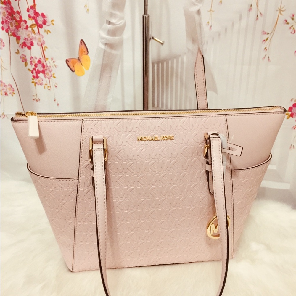 Michael Kors Charlotte Debossed Tote Bag - Picture 3 of 9